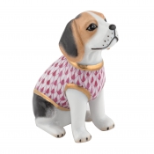 Herend Beagle Puppy - Raspberry
