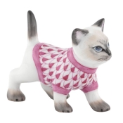 Herend Sweater Kitty - Raspberry