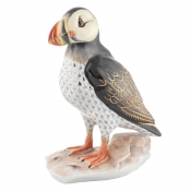 Herend Reserve Collection Puffin On Rock