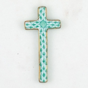 Herend Small Cross - Green