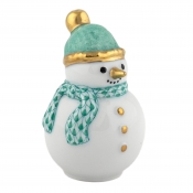 Herend Mini Snowman - Green