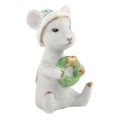 Herend Christmas Mouse - Green