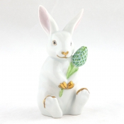 Herend Blossom Bunny - Multi / Key Lime