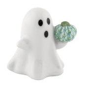 Herend Ghost With Pumpkin - Key Lime