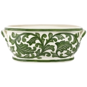 Vietri Verde Garden Oval Planter