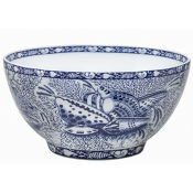 Mottahedeh Blue Torquay Bowl - Large