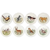 Vietri Wildlife Assorted Dinner Plates - Set of 8