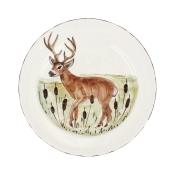 Vietri Wildlife Deer Dinner Plate