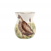 Vietri Wildlife Quail Bud Vase