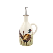Vietri Wildlife Pheasant Handled Olive Oil Bottle