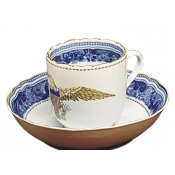 Mottahedeh Diplomatic Eagle Tea Cup + Saucer