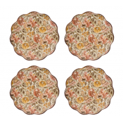 Juliska Willa Amber Cocktail Plate - Set/4