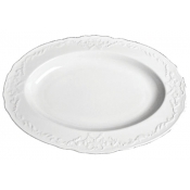 Anna Weatherley Simply Anna White Oval Platter - 14.9"