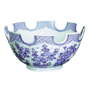 Mottahedeh Blue & White Monteith Bowl