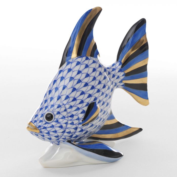 Herend Angel Fish - SapphireHerend Angel Fish figure_Herend