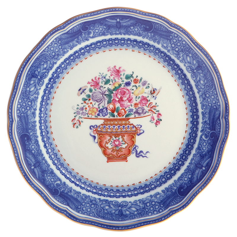 Mottahedeh Mandarin Bouquet Dinner Plate - Thumbnail 2