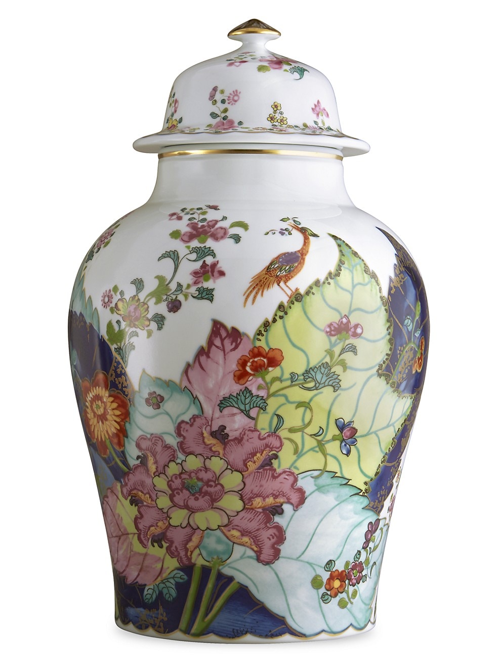 tobacco leaf ginger jar Mottahedeh Tobacco Leaf Ginger Jar / Large